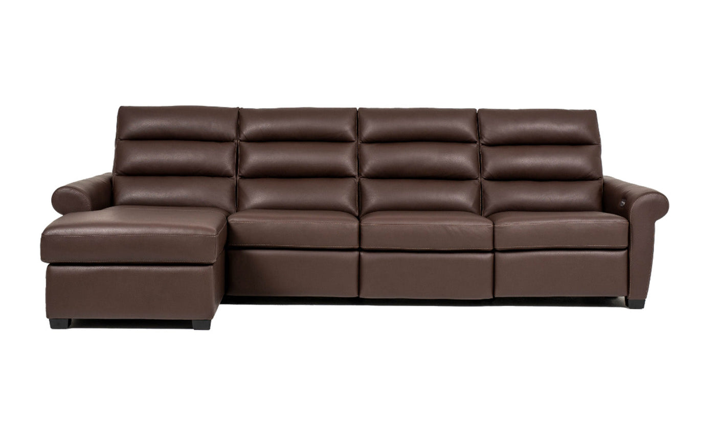 Austin 2 Piece Leather Sectional-Sectional Sofas-Jennifer Furniture