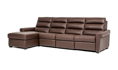 Austin 2 Piece Leather Sectional-Sectional Sofas-Jennifer Furniture