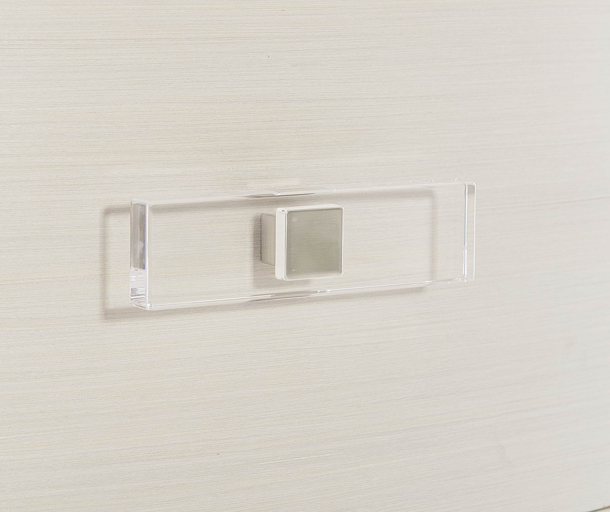 Buy Bernhardt Axiom Oval Nightstand with 2-Drawer in Linear White