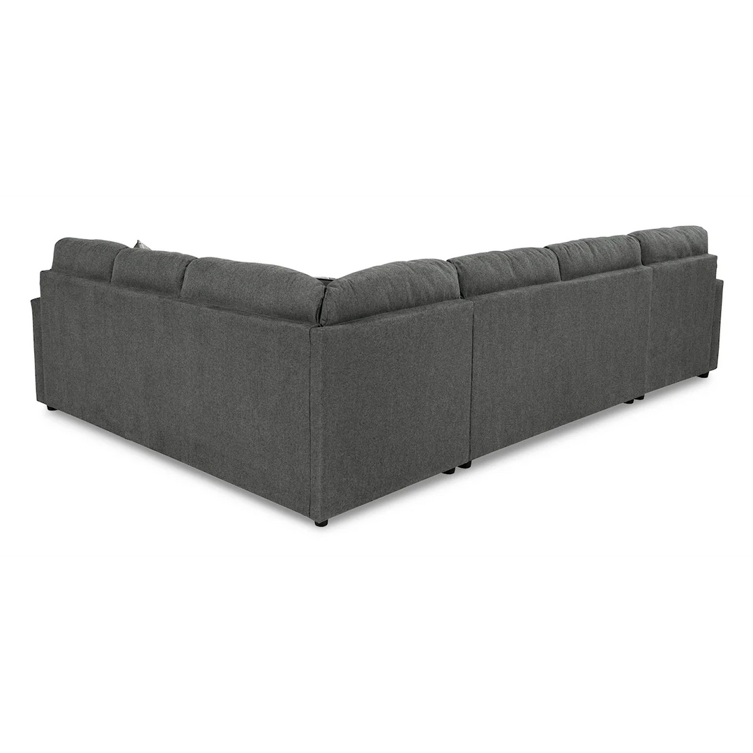 Modern Heritage Edenfield 3-Piece U-Shape Fabric Sectional with Chaise
