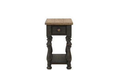 Barrington Two Tone Chairside Table-End Tables-Jennifer Furniture