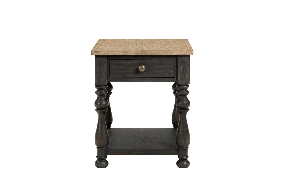 Barrington Two Tone End Table-End Tables-Jennifer Furniture