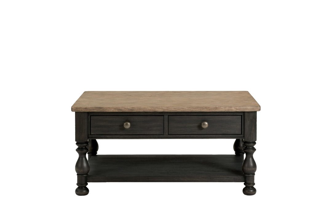 Barrington Two Tone Rectangle Cocktail Table-Coffee Tables-Jennifer Furniture