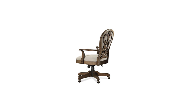 Belmeade Scrol Back Uph Desk Chair-Desk Chairs-Jennifer Furniture