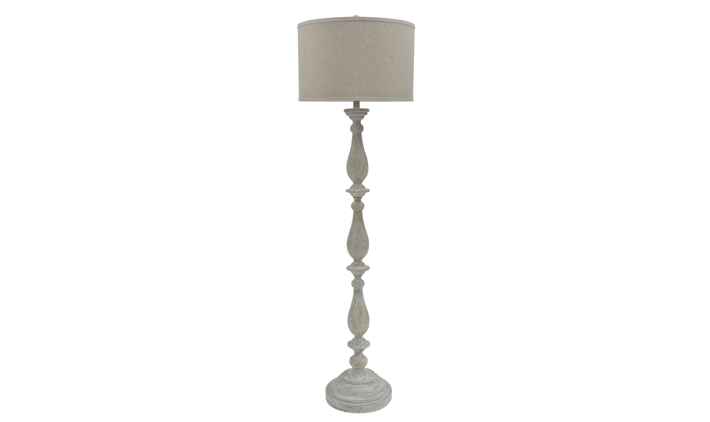 Bernada Metal Floor Lamp-Floor Lamps-Jennifer Furniture