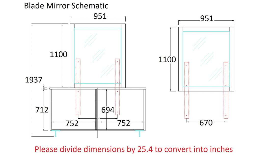 Blade Mirror-Mirrors-Jennifer Furniture