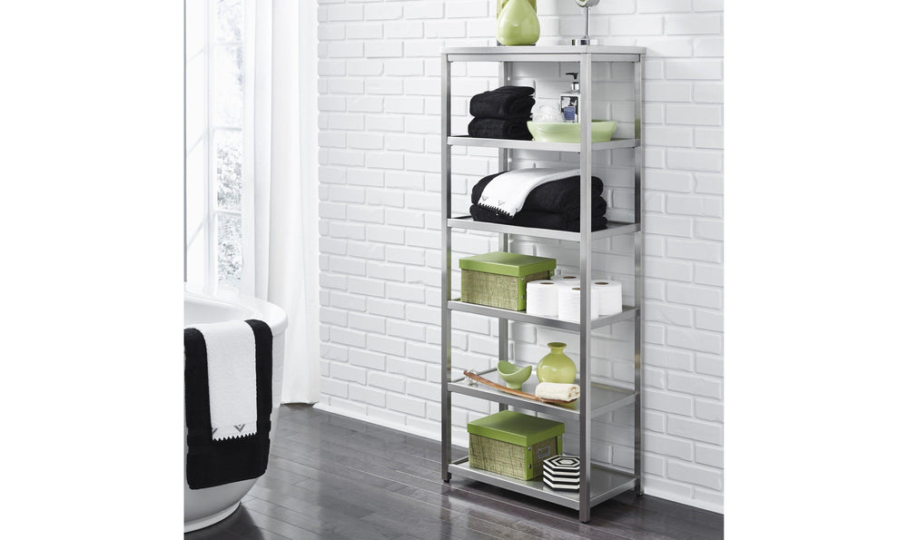 Bold Six Tier Shelf by homestyles-Standing Shelves-Jennifer Furniture