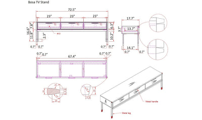Bosa TV Stand-Tv Stands-Jennifer Furniture