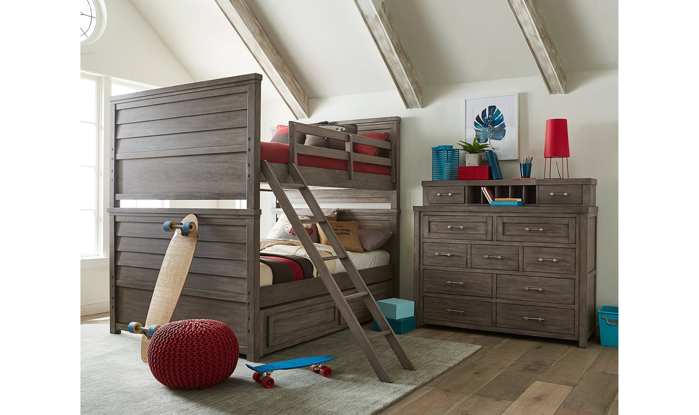 Bunkhouse Complete Full over Full Bunk Bed-Beds-Jennifer Furniture