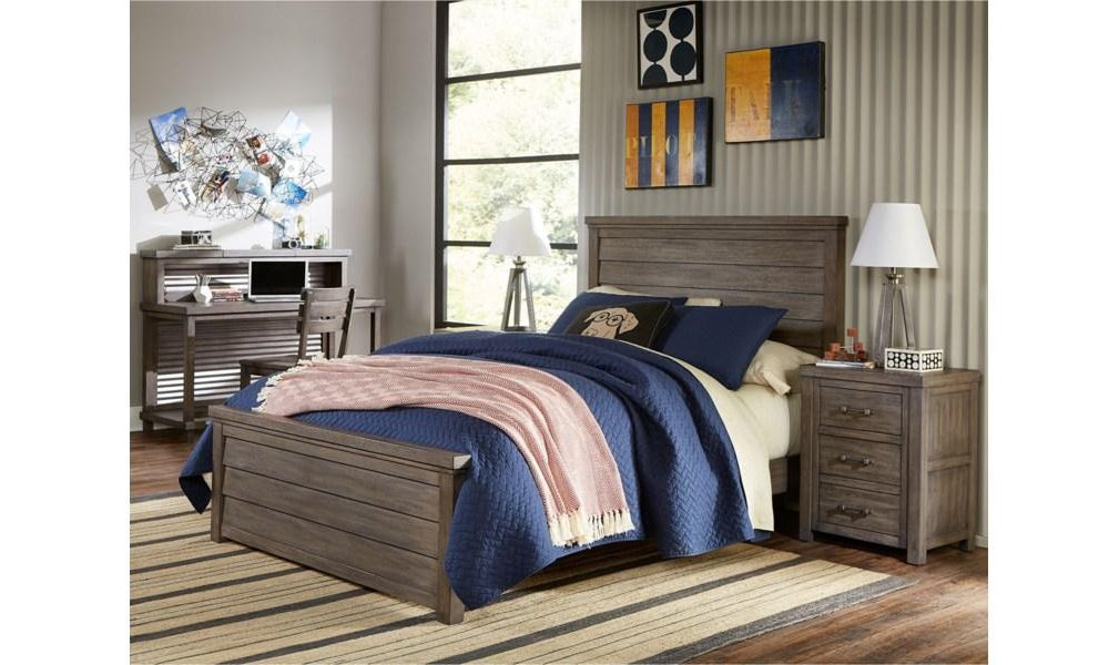 Bunkhouse Complete Louvered Panel Bed, Full-Beds-Jennifer Furniture