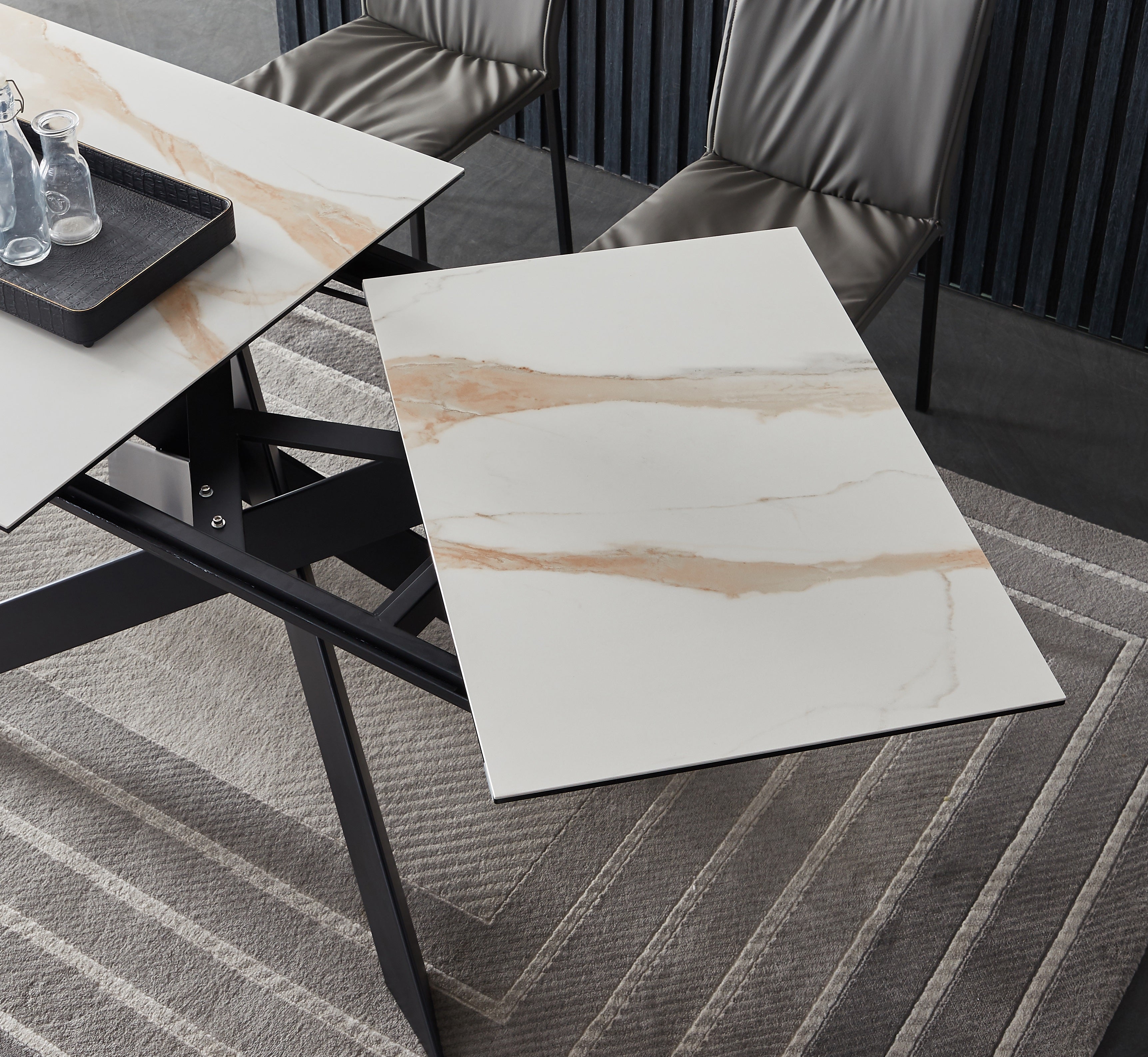 WHATWEWANT WWW_EXTENSIONTABLE（WN） Ring Extension Table Top & Base | John Thomas Furniture
