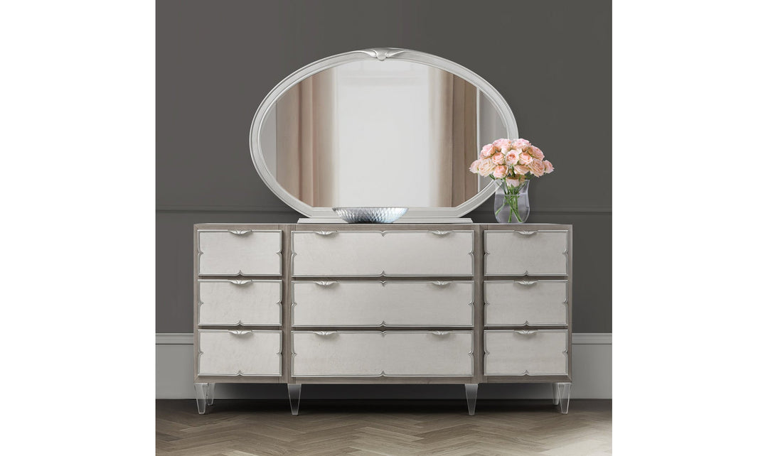 Buy AICO Camden Court Oval Dresser Mirror in Taupe Metal Frame Online Jennifer Furniture Buy AICO Camden Court Oval Dresser Mirror in Taupe Metal Frame Online Jennifer Furniture