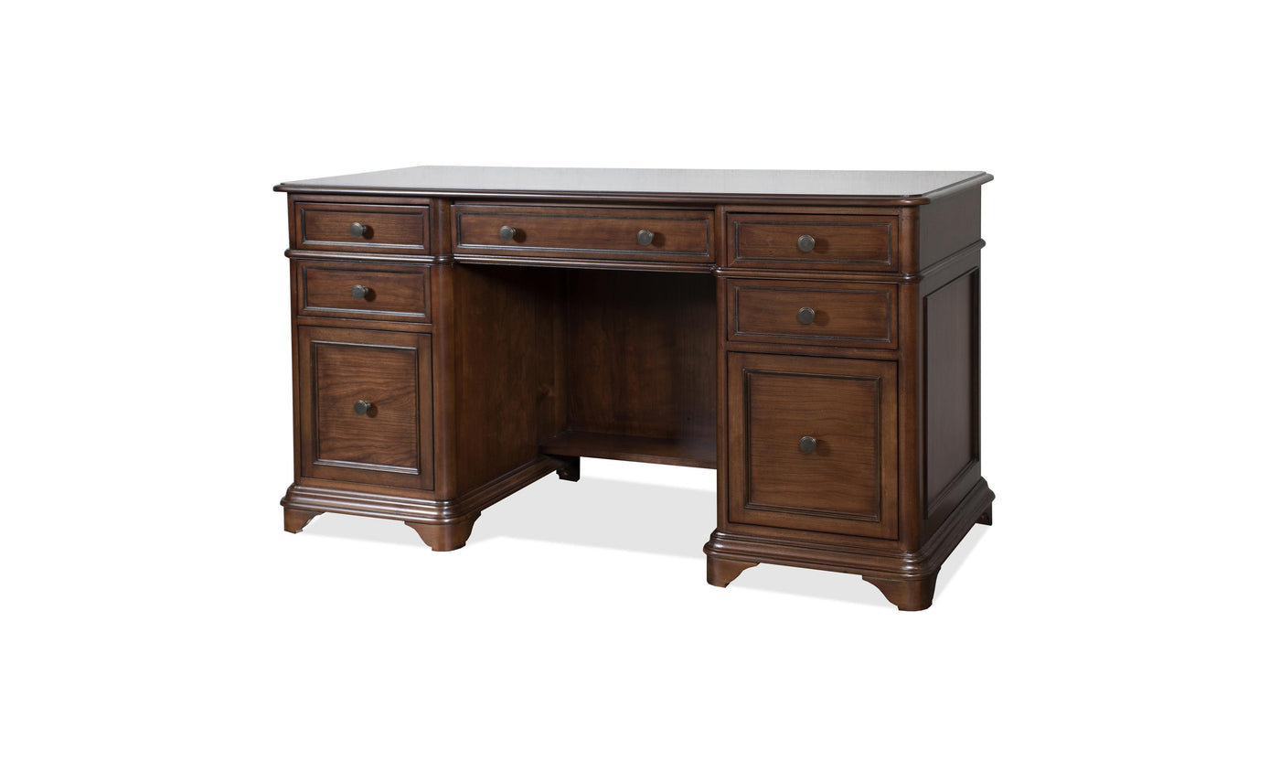 Campbell Dbl-pedestal Desk-Desks-Jennifer Furniture
