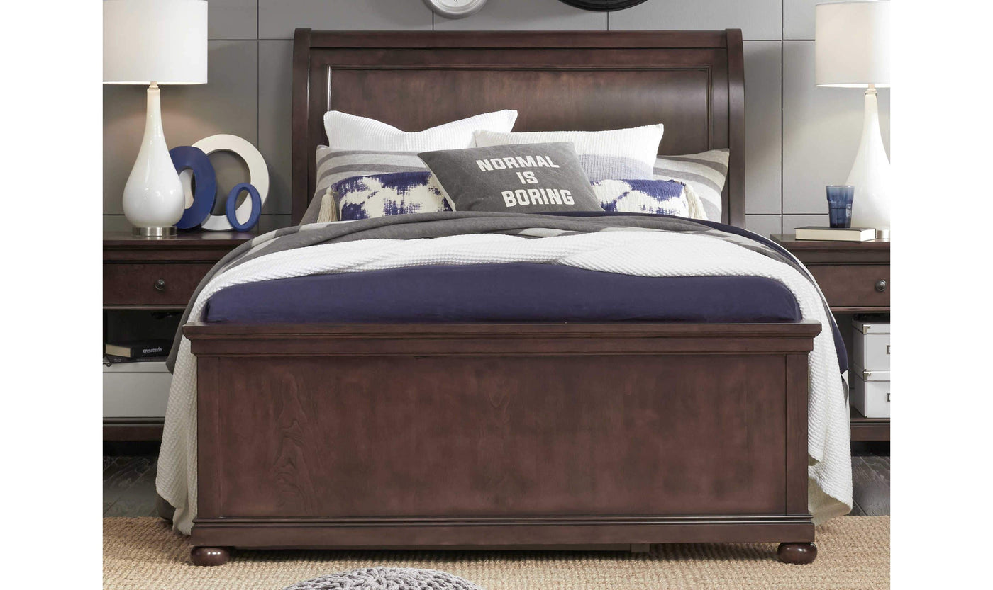 Canterbury Complete Sleigh Bed, Full-Beds-Jennifer Furniture