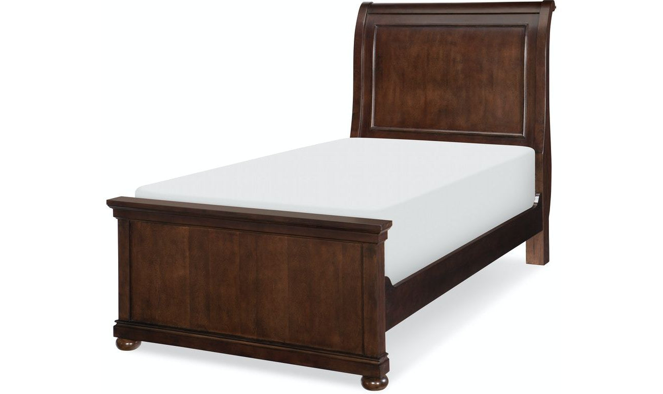 Canterbury Complete Sleigh Bed, Twin-Beds-Jennifer Furniture