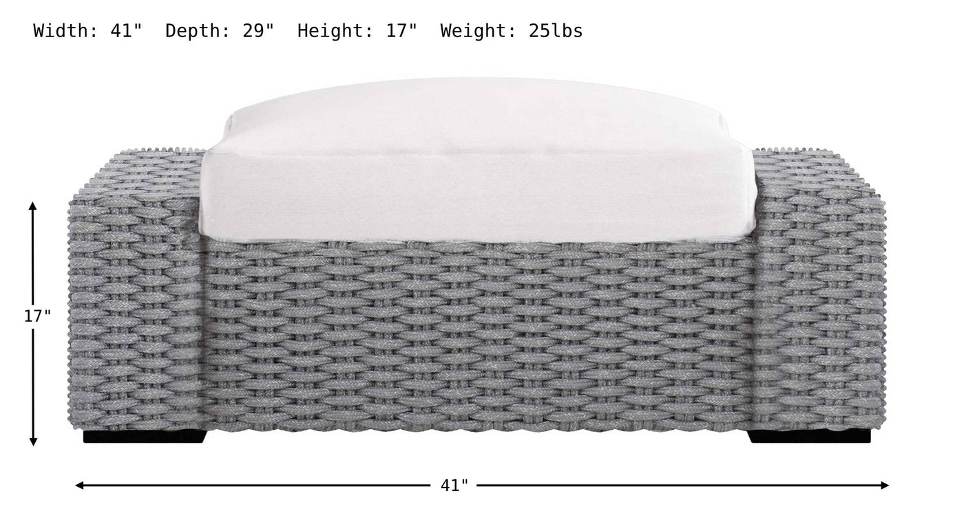 Capri Ottoman-Outdoor Ottomans-Jennifer Furniture