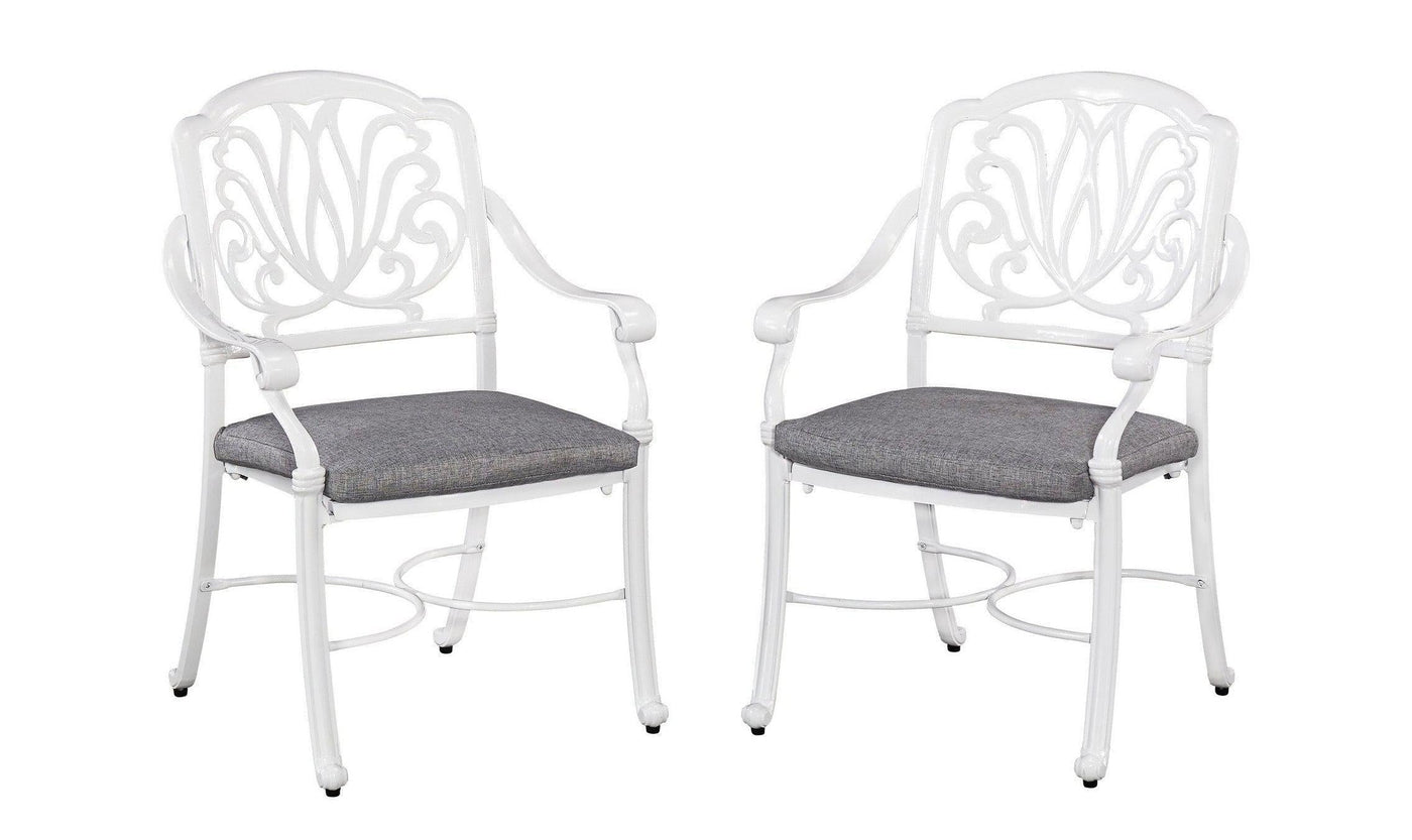 Capri Outdoor Chair Pair - White by homestyles-Patio-Jennifer Furniture