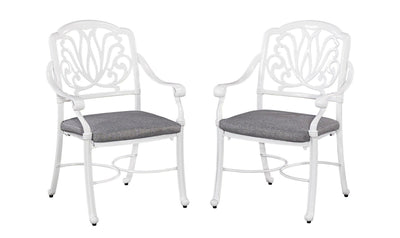 Capri Outdoor Chair Pair - White by homestyles-Patio-Jennifer Furniture