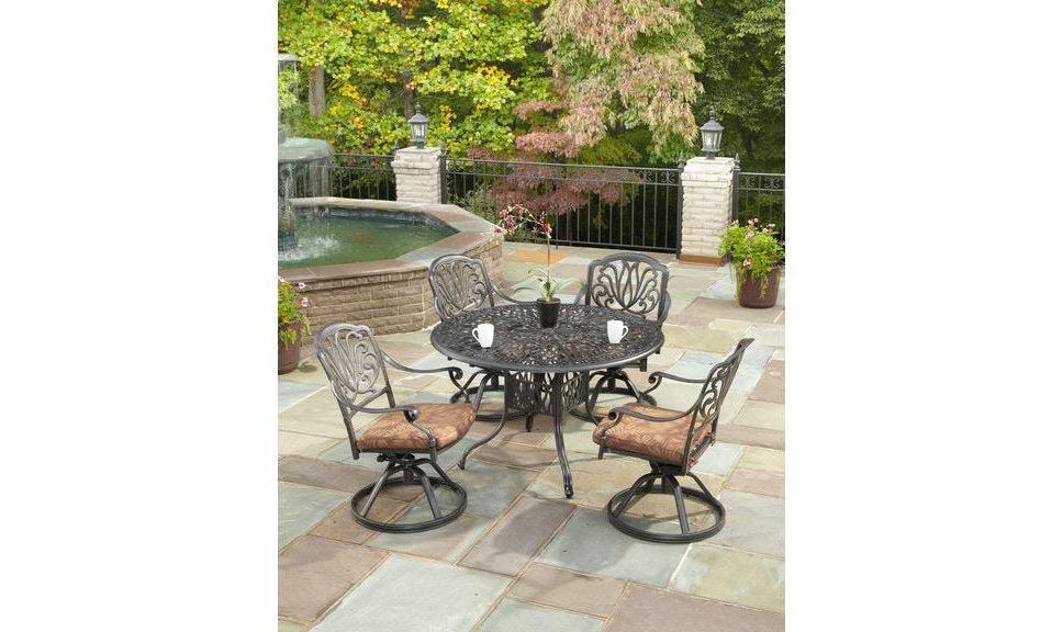 Capri Outdoor Swivel Rocking Chair by homestyles-charcoal-Patio-Jennifer Furniture