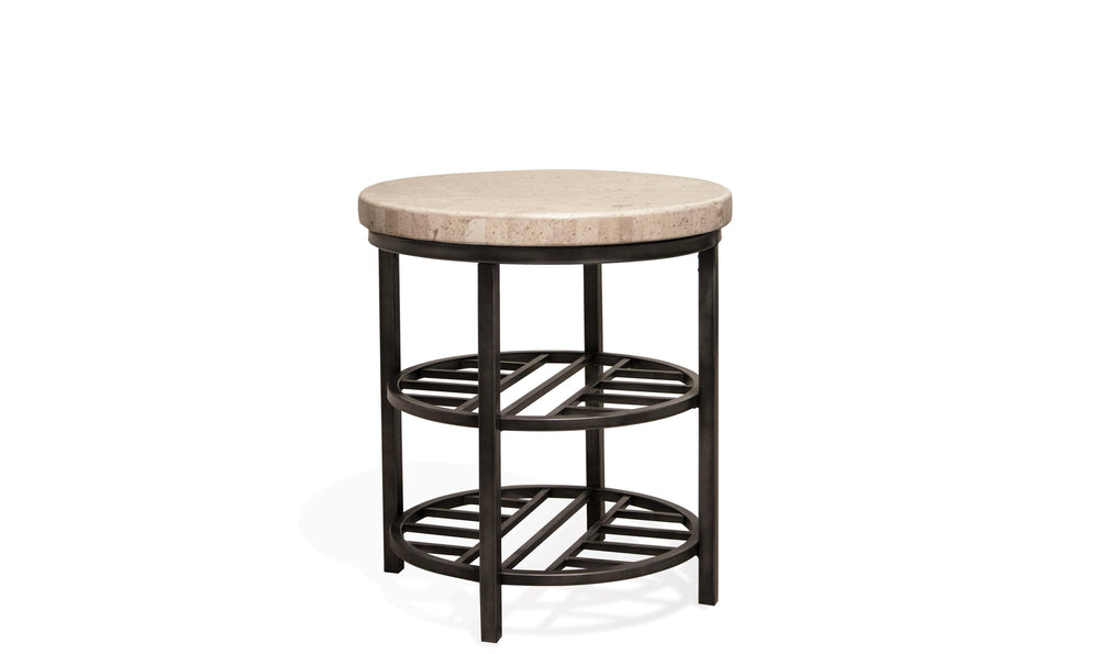 Capri Round End Table-End Tables-Jennifer Furniture