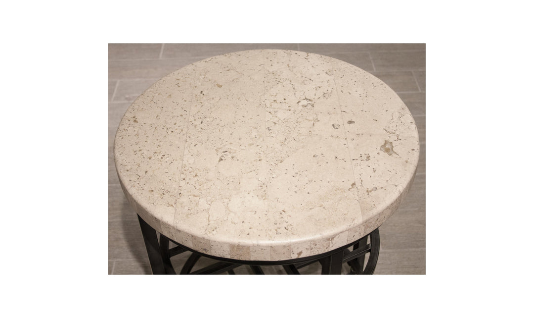 Capri Round End Table-End Tables-Jennifer Furniture