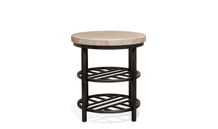 Capri Round End Table-End Tables-Jennifer Furniture