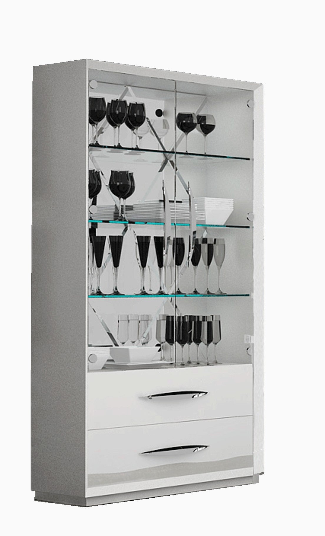 Carmen 2-Door Curio-Curios-Jennifer Furniture