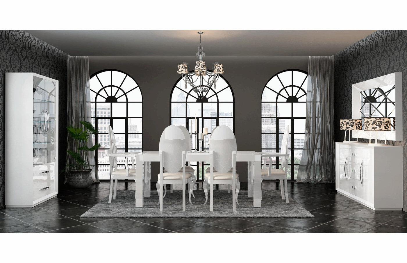Carmen 2-Door Curio-Curios-Jennifer Furniture