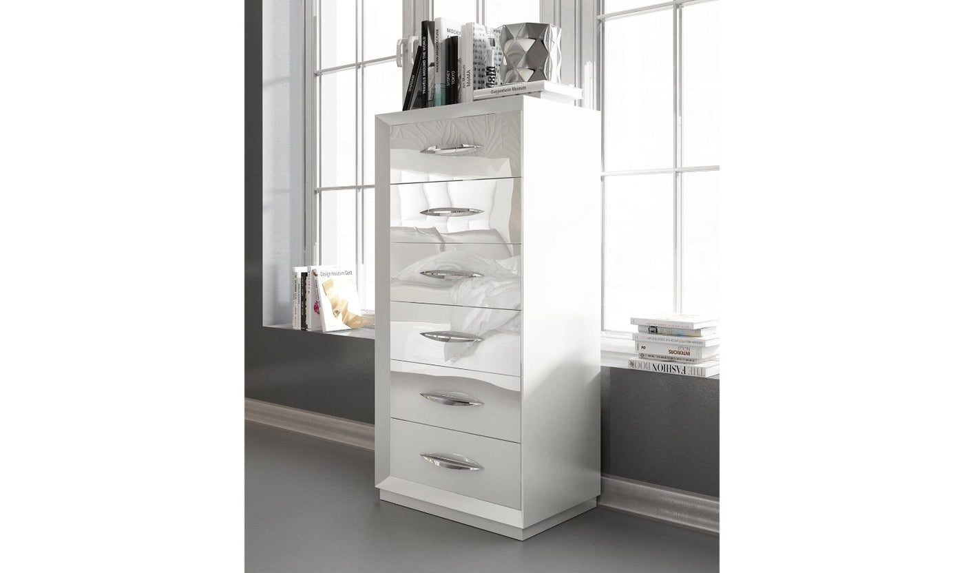 Carmen White Chest-Storage Chests-Jennifer Furniture