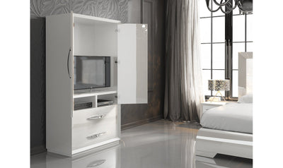 Carmen White Wardrobe-Wardrobes-Jennifer Furniture