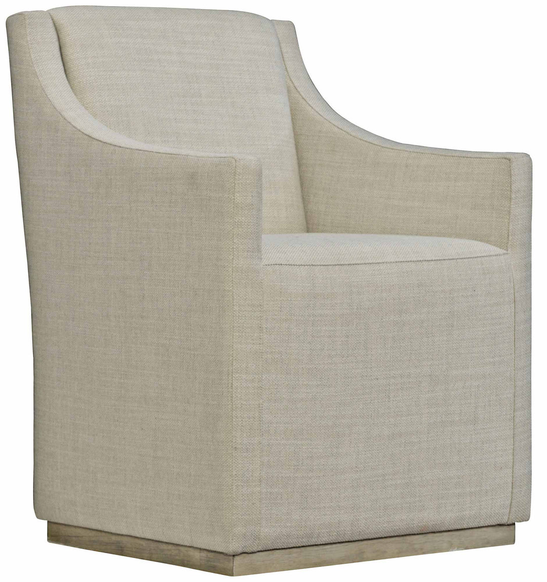 Bernhardt Casey Fabric Upholstered Dining Chair with Recessed Arms