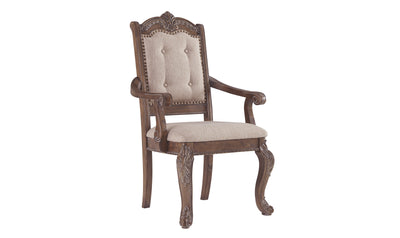Charmond Dining Upholstered Arm Chair (2 Count)-Dining Arm Chairs-Jennifer Furniture