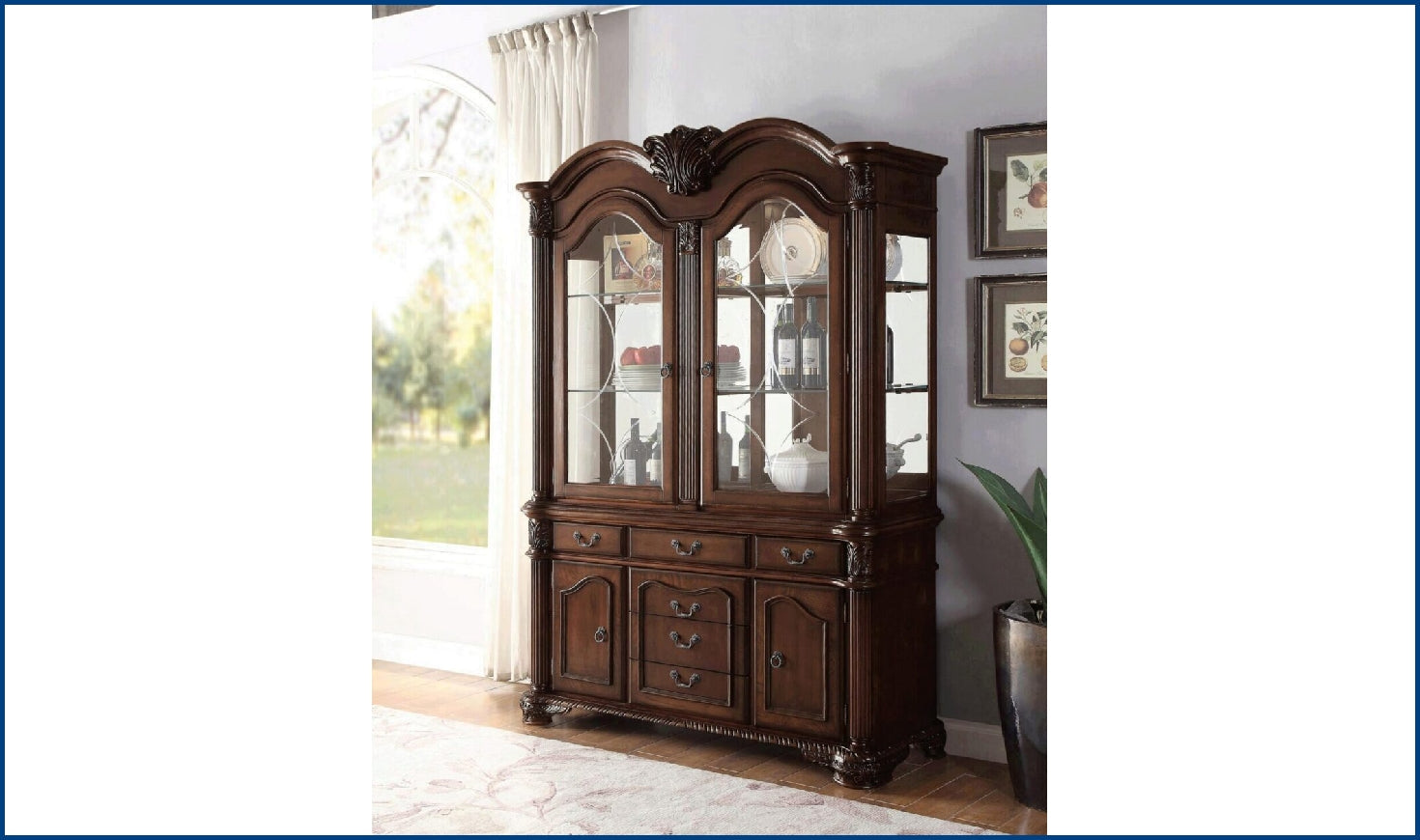 Buy ACME Chateau De Ville Hutch Buffet in Espresso Finish Online Jennifer Furniture
