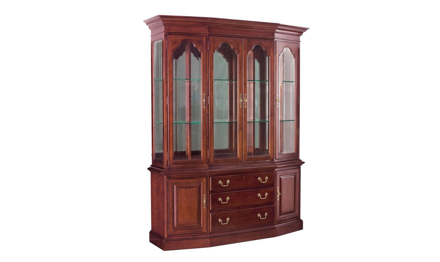 CHERRY GROVE CANTED CHINA - COMPLETE-Cabinets-Jennifer Furniture