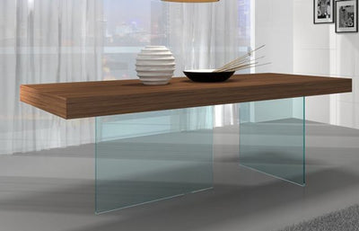 Chestnut Modern Dining Table-Dining Tables-Jennifer Furniture