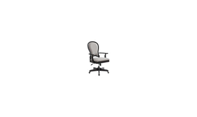 Clinton Hill Round Back Uph Desk Chair - Black-Desk Chairs-Jennifer Furniture