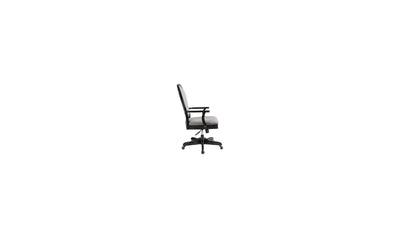 Clinton Hill Round Back Uph Desk Chair - Black-Desk Chairs-Jennifer Furniture