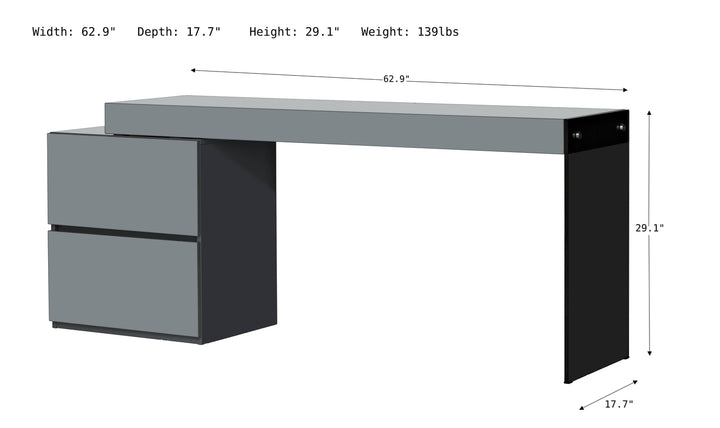 Coach Desk-Desks-Jennifer Furniture