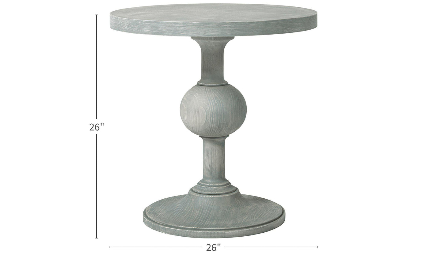 Coastal Living Escape Round Pedestal Side End Table-End Tables-Jennifer Furniture