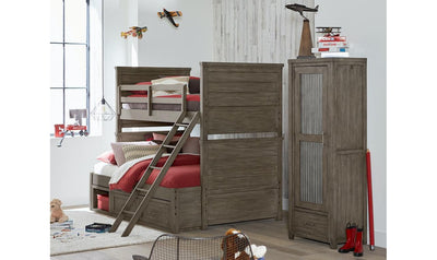 Complete Twin over Full Bunk Bed-Beds-Jennifer Furniture
