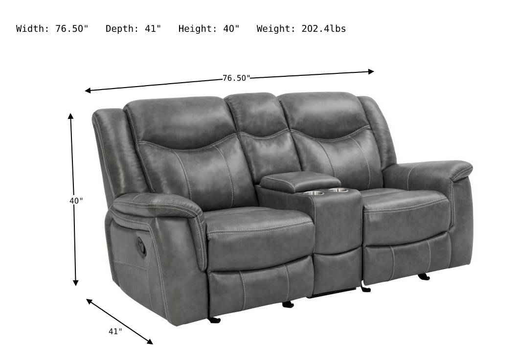 Conrad Motion Loveseat-Loveseats-Jennifer Furniture