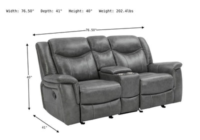Conrad Motion Loveseat-Loveseats-Jennifer Furniture