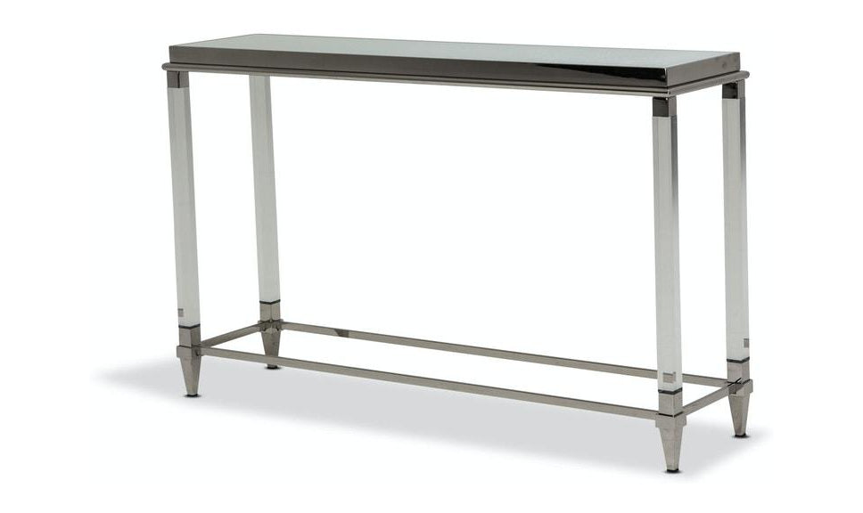 Console Table W/Glass Top-Console Tables-Jennifer Furniture