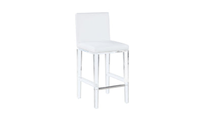Contemporary Counter Stool With Solid Acrylic Legs-Stools-Jennifer Furniture