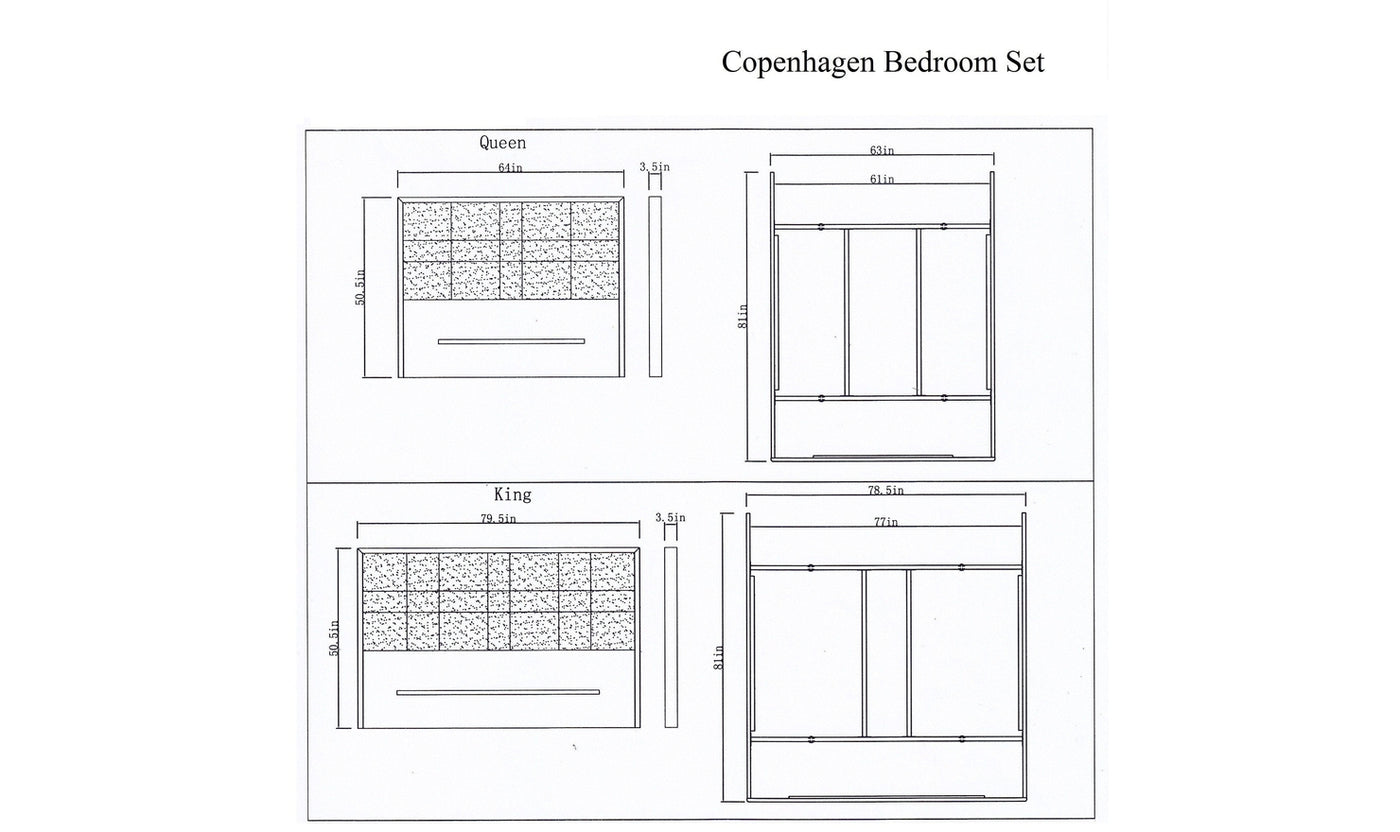 Copenhagen Bed-Beds-Jennifer Furniture