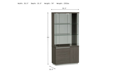 Copenhagen Vitrine-China Cabinets-Jennifer Furniture