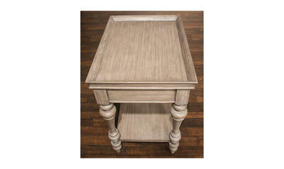 Corinne Leg Nightstand-wood Top-Nightstands-Jennifer Furniture