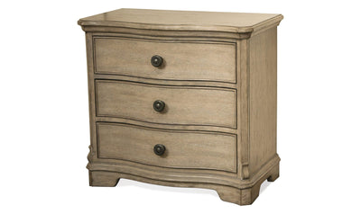 CORINNE THREE DRAWER NIGHTSTAND-Nightstands-Jennifer Furniture