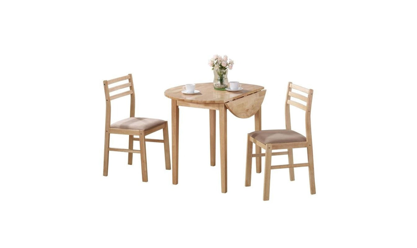 Counter Height Table And Chair Set 3 Pc-Dining Sets-Jennifer Furniture