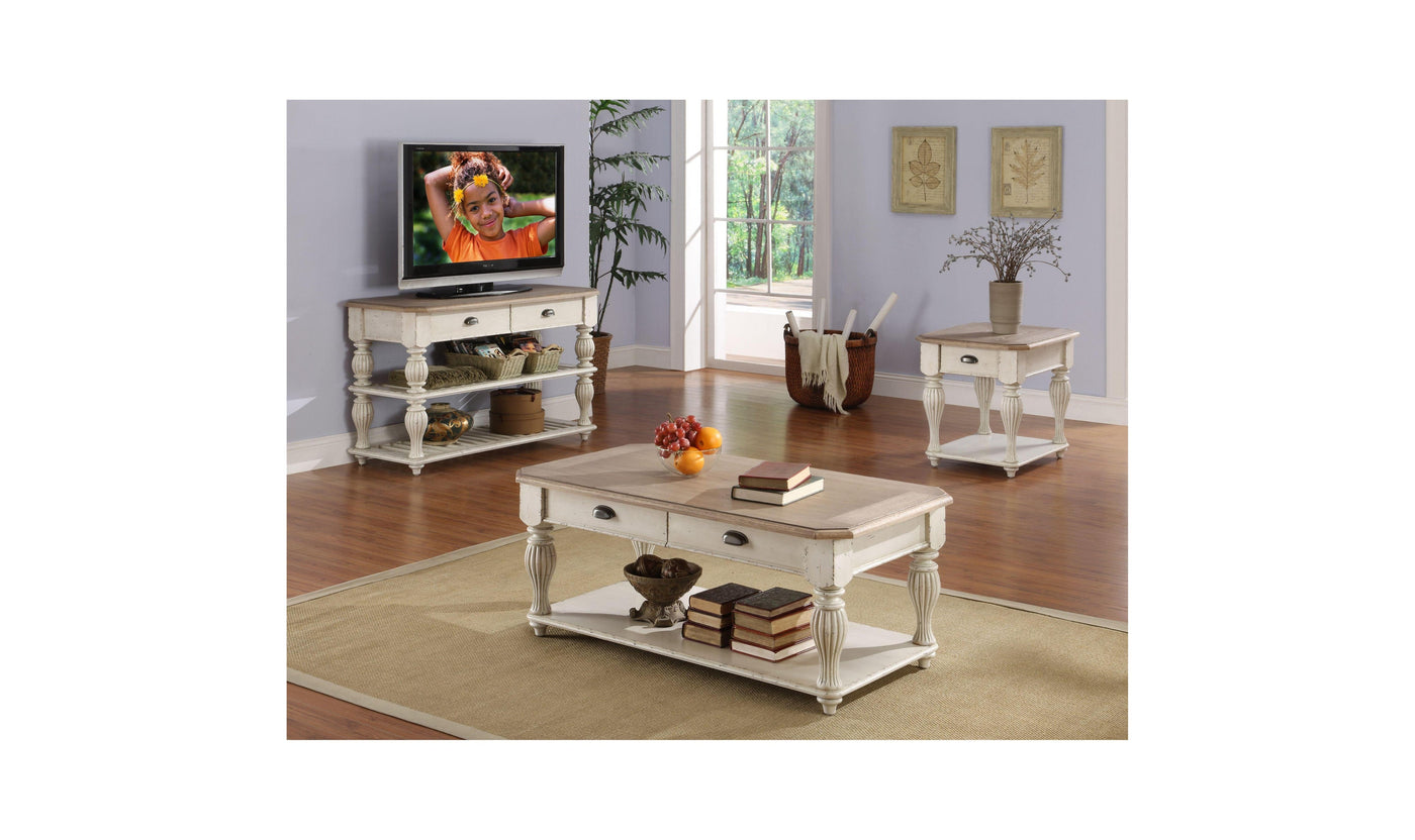 Coventry Two Tone Rect Cocktail Table-Coffee Tables-Jennifer Furniture